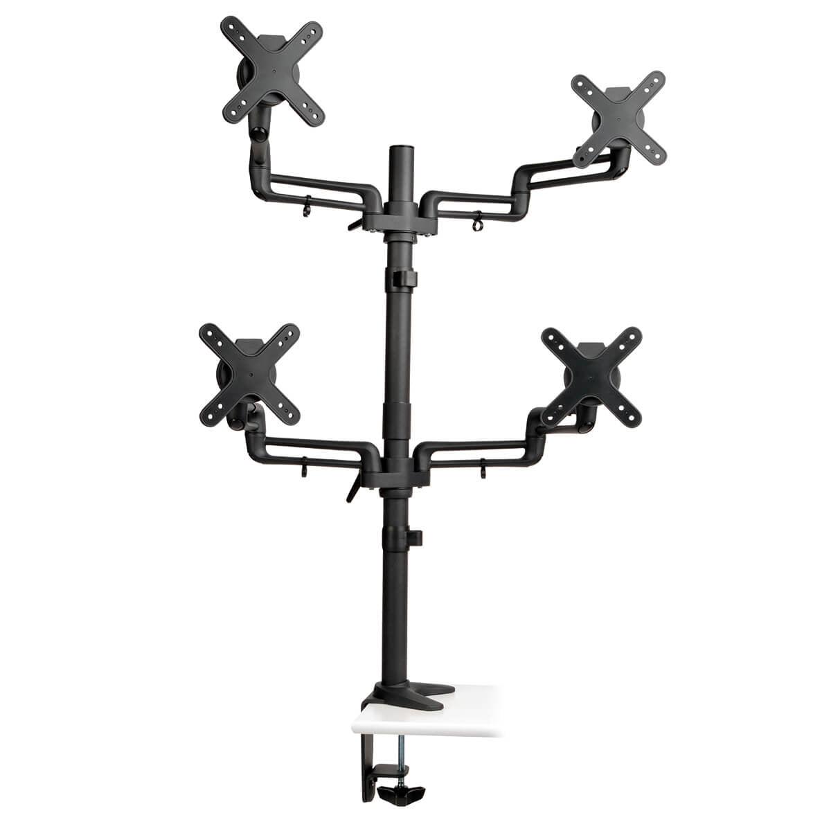 Tripp Lite Ddr1327Sqfc Quad Full Motion Flex Arm Desk Clamp For 13" To 27" Monitors
