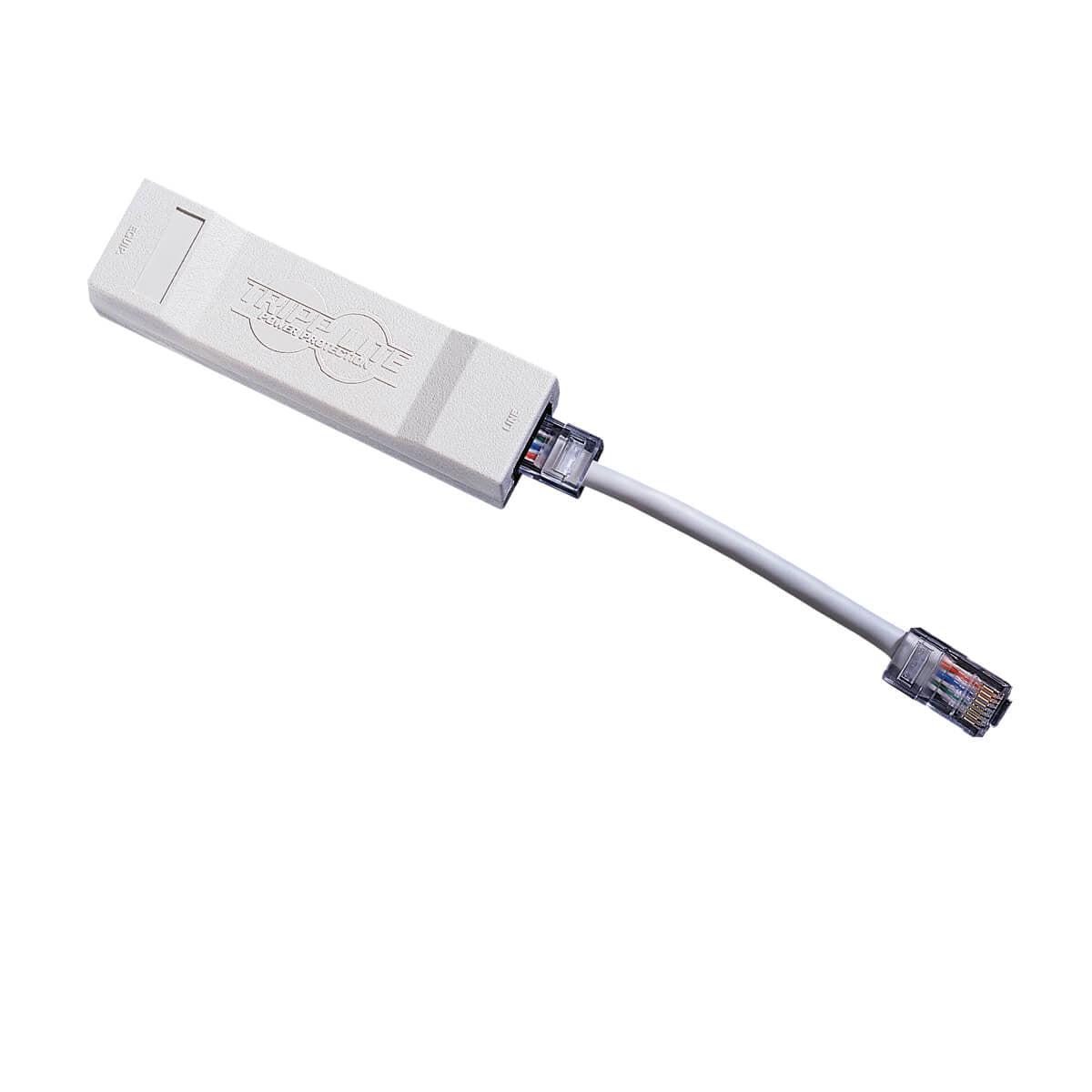 Tripp Lite Dnet1 Datashield In-Line Surge Protector For Network And Phone Lines, 1-Line Rj45
