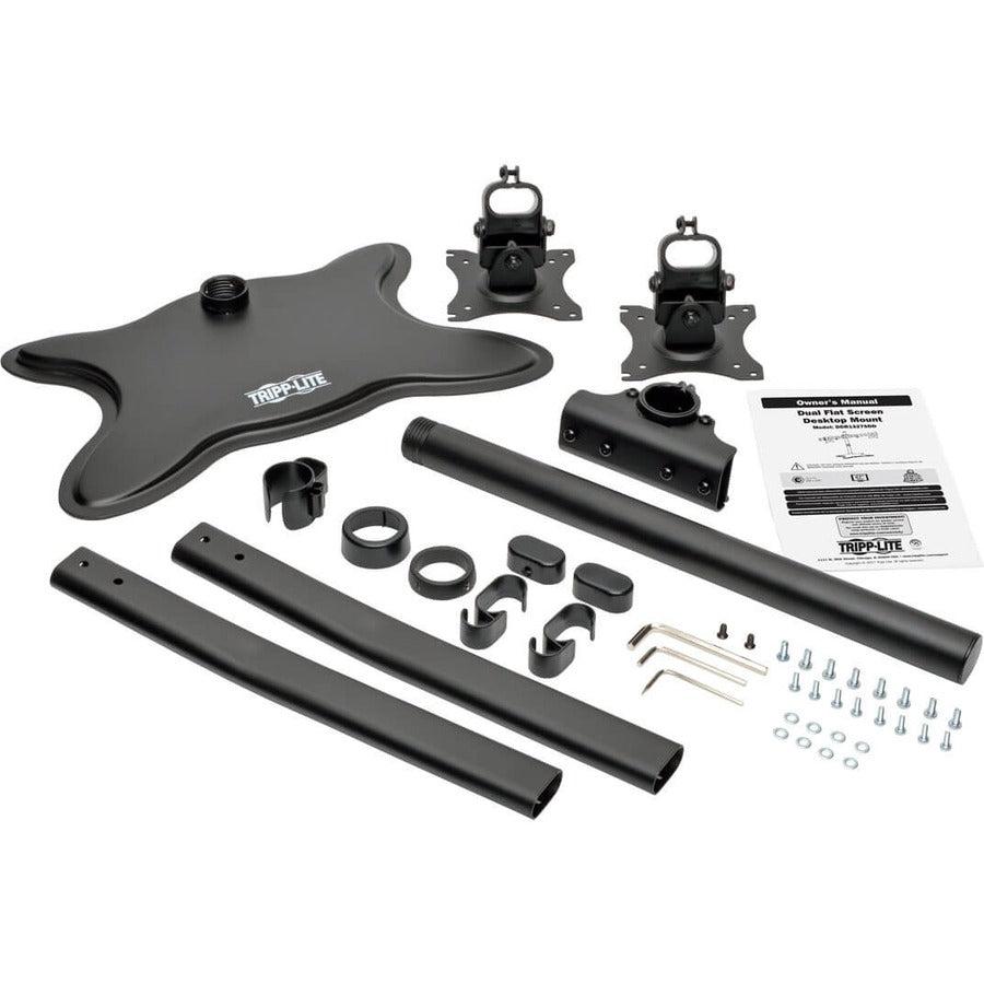 Tripp Lite Ddr1327Sdd Dual-Monitor Desktop Mount Stand For 13" To 27" Flat-Screen Displays