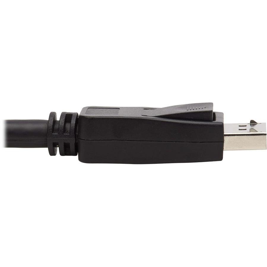 Tripp Lite Displayport Kvm Cable Kit - Dp, Usb, 3.5 Mm Audio (3Xm/3Xm) + Usb (M/M) + Dp (M/M), 4K, 10 Ft. (3.05 M), Black