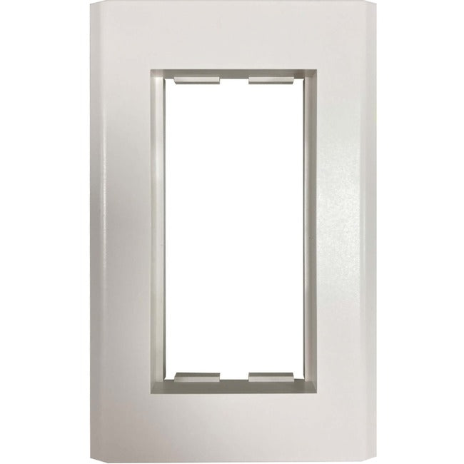 Tripp Lite Double-Gang French-Style Gang Frame, White, Taa - Faceplate - White - 2-Gang - Taa Compliant