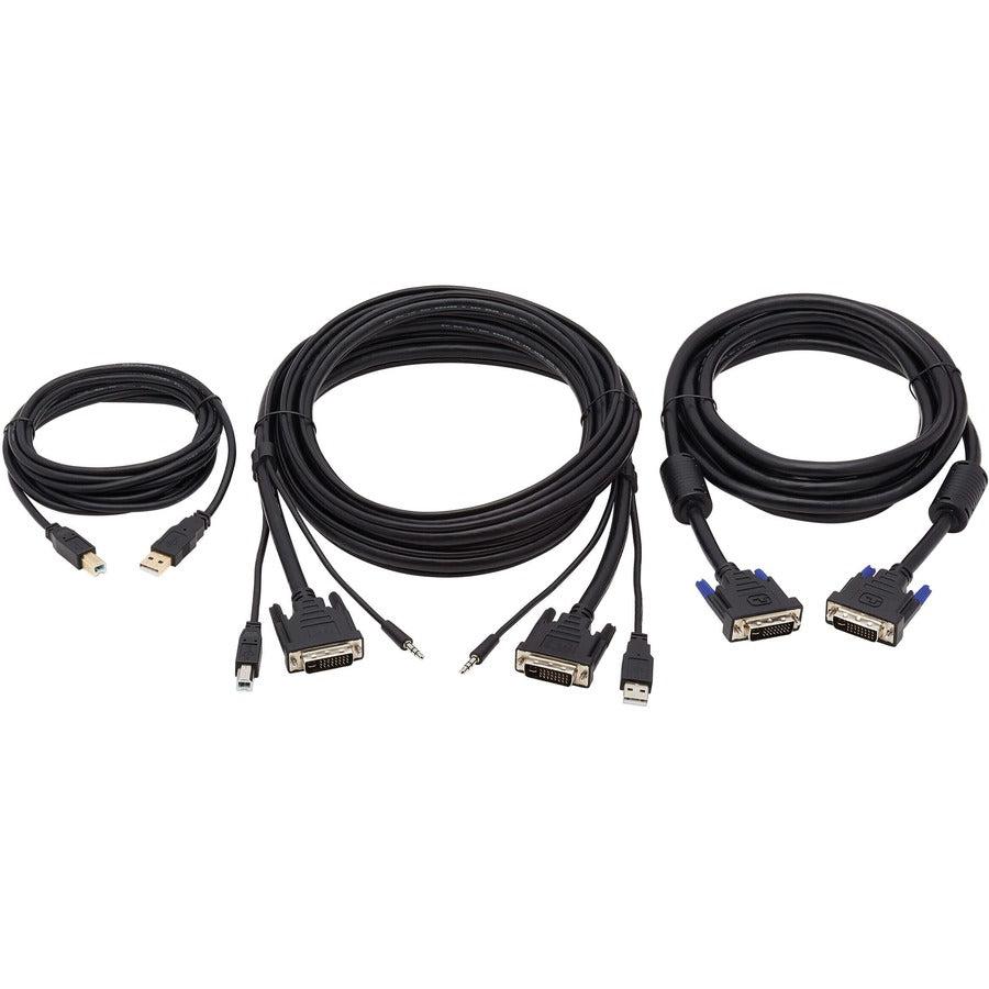Tripp Lite Dvi Kvm Cable Kit - Dvi, Usb, 3.5 Mm Audio (3Xm/3Xm) + Usb (M/M) + Dvi (M/M), 6 Ft. (1.83 M)