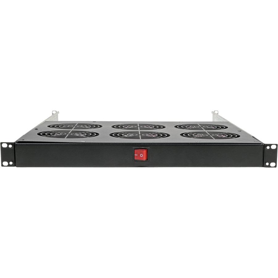 Tripp Lite Fan Tray For 19 In. Racks - 1U, 6 120V High-Performance Fans, 576 Cfm, C14 Inlet