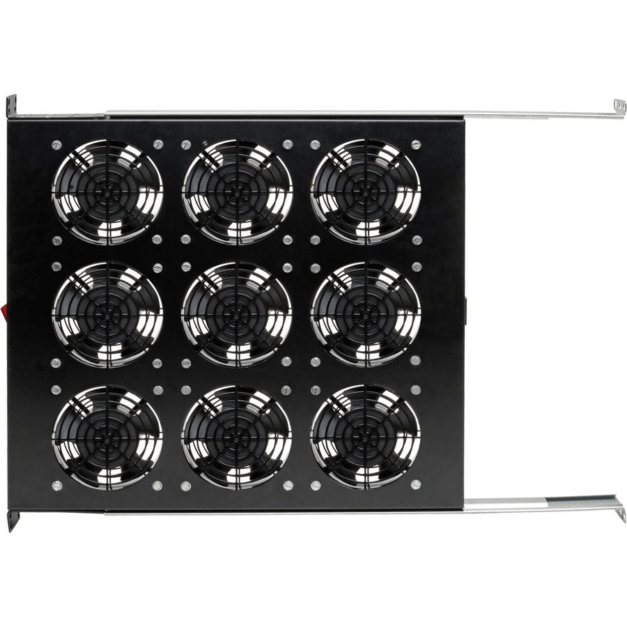 Tripp Lite Fan Tray For 19 In. Racks - 1U, 9 120V High-Performance Fans, 864 Cfm, C14 Inlet