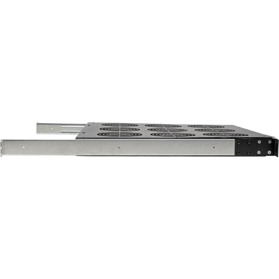 Tripp Lite Fan Tray For 19 In. Racks - 1U, 9 120V High-Performance Fans, 864 Cfm, C14 Inlet