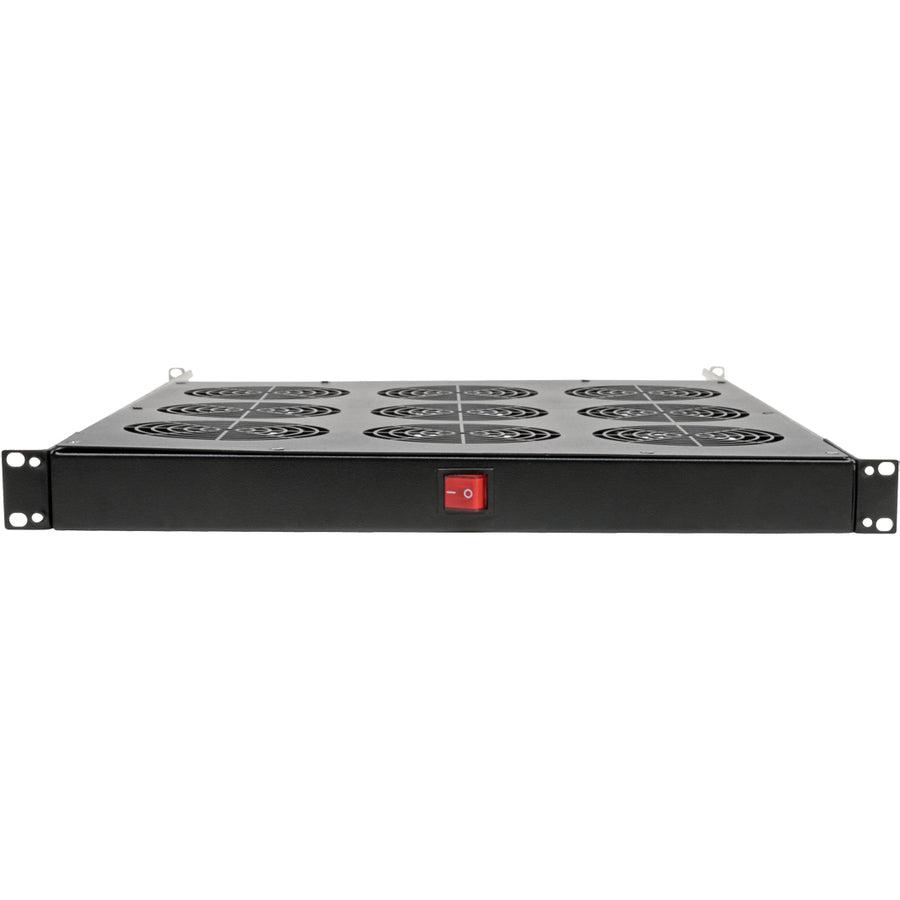 Tripp Lite Fan Tray For 19 In. Racks - 1U, 9 120V High-Performance Fans, 864 Cfm, C14 Inlet