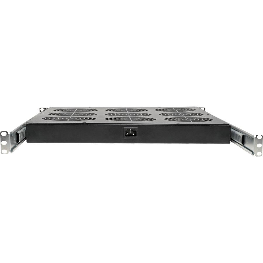 Tripp Lite Fan Tray For 19 In. Racks - 1U, 9 120V High-Performance Fans, 864 Cfm, C14 Inlet