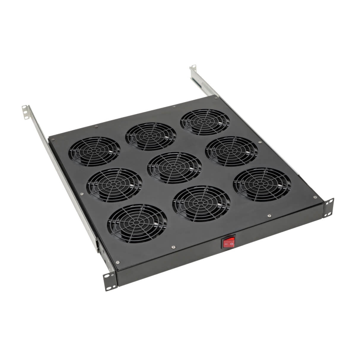 Tripp Lite Fan Tray For 19 In. Racks - 1U, 9 120V High-Performance Fans, 864 Cfm, C14 Inlet