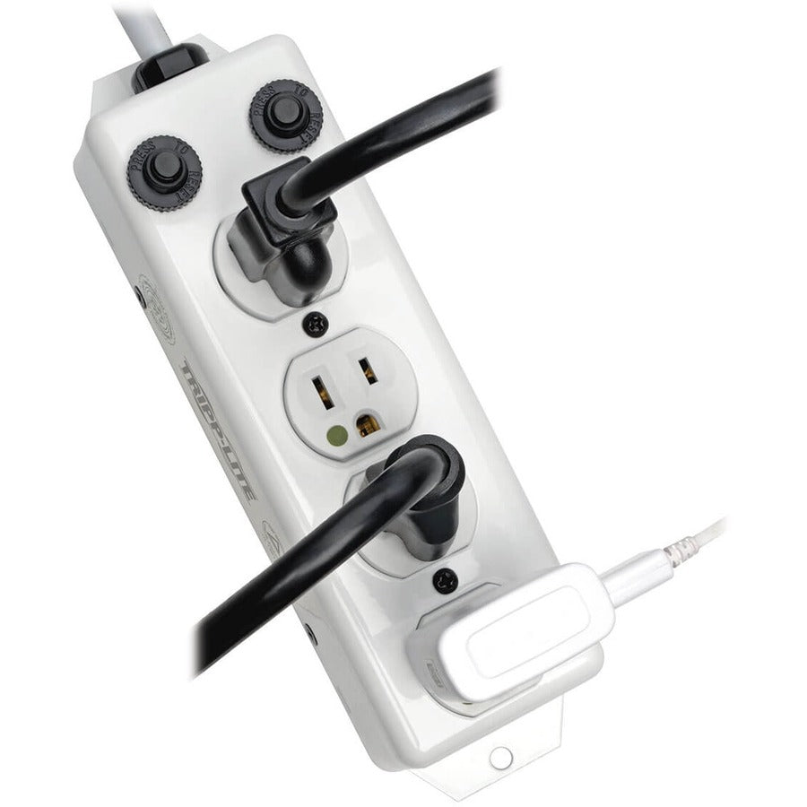 Tripp Lite For Patient-Care Vicinity – Ul 1363A Medical-Grade Power Strip With 4 15A Hospital-Grade Outlets, 15 Ft. Cord