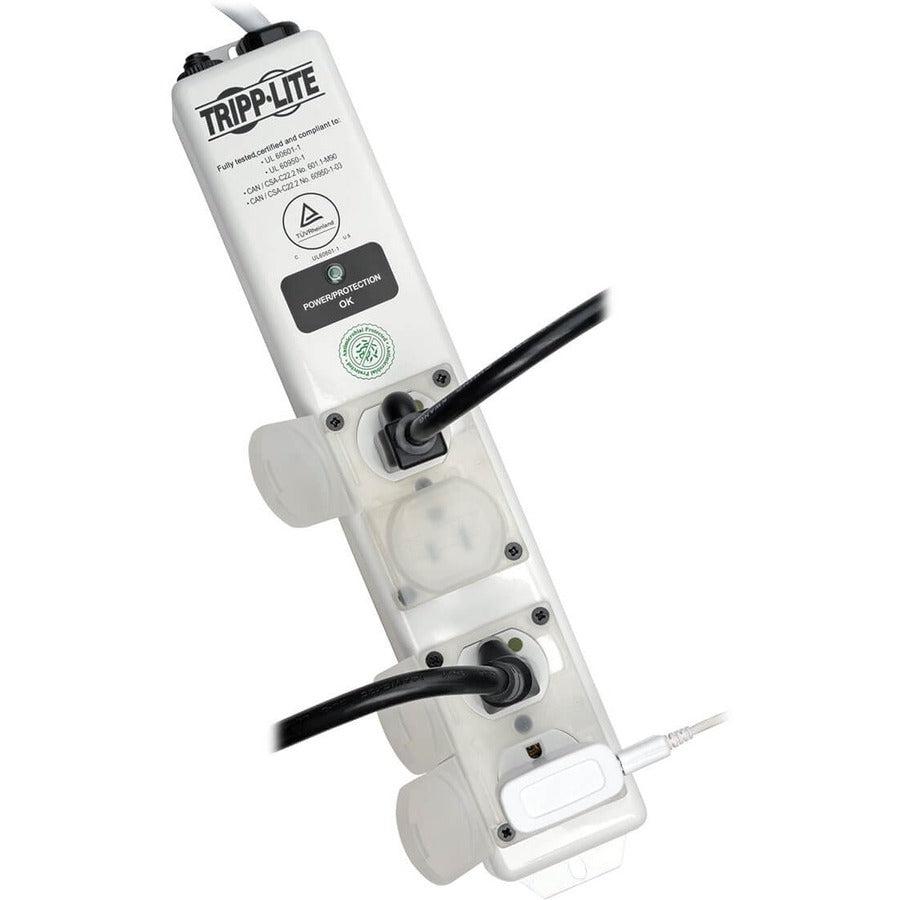 Tripp Lite For Patient-Care Vicinity - Ul 60601-1 Medical-Grade Power Strip With Surge Protection And 4 Hospital Grade Outlets, 1410 Joules