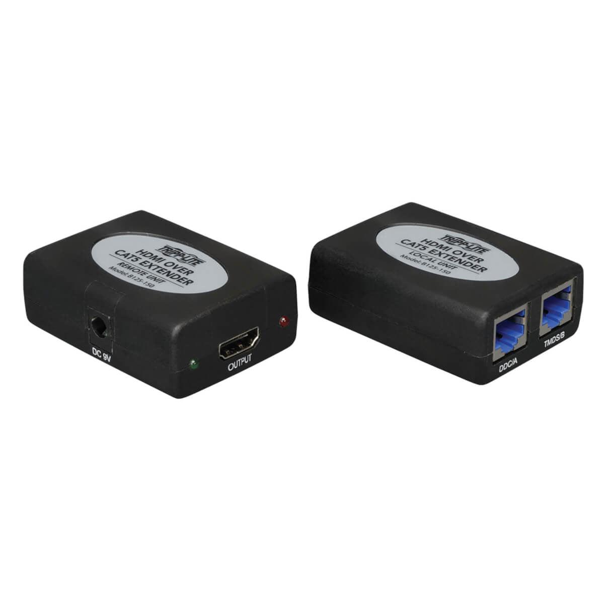 Tripp Lite Hdmi Over Dual Cat5 / Cat6 Extender Kit, In-Line Transmitter / Receiver, Video And Audio, 1920 X 1200 1080 / 24P, Up To 45.72 M (150-Ft.)