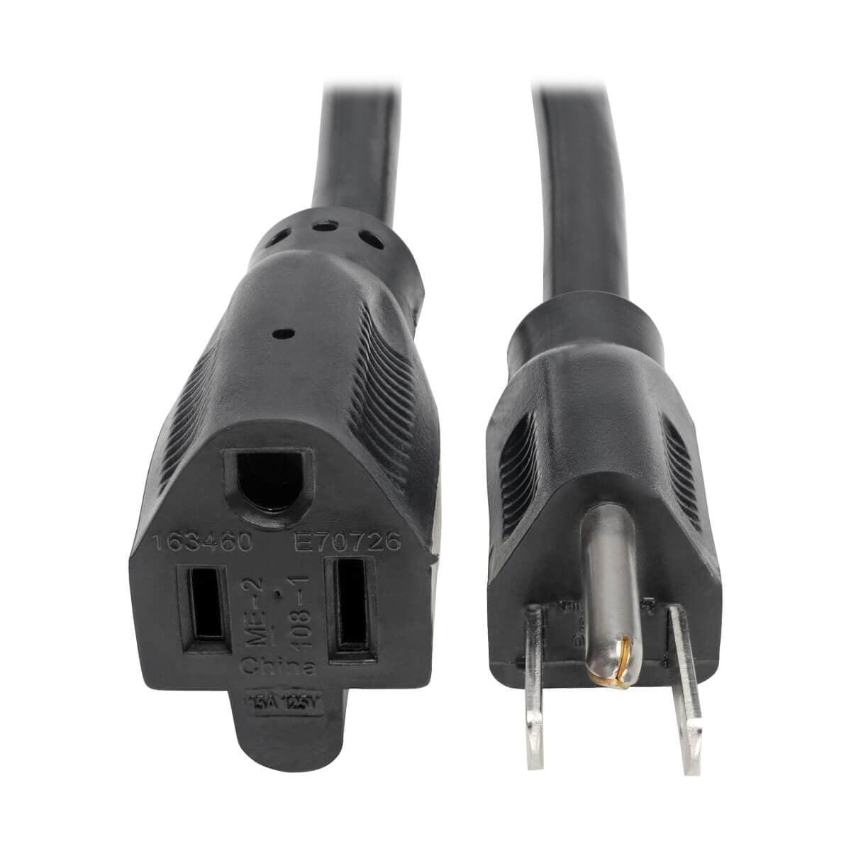 Tripp Lite Heavy-Duty Power Extension Cord, 15A, 14Awg (Nema 5-15P To Nema 5-15R), 3-Ft.