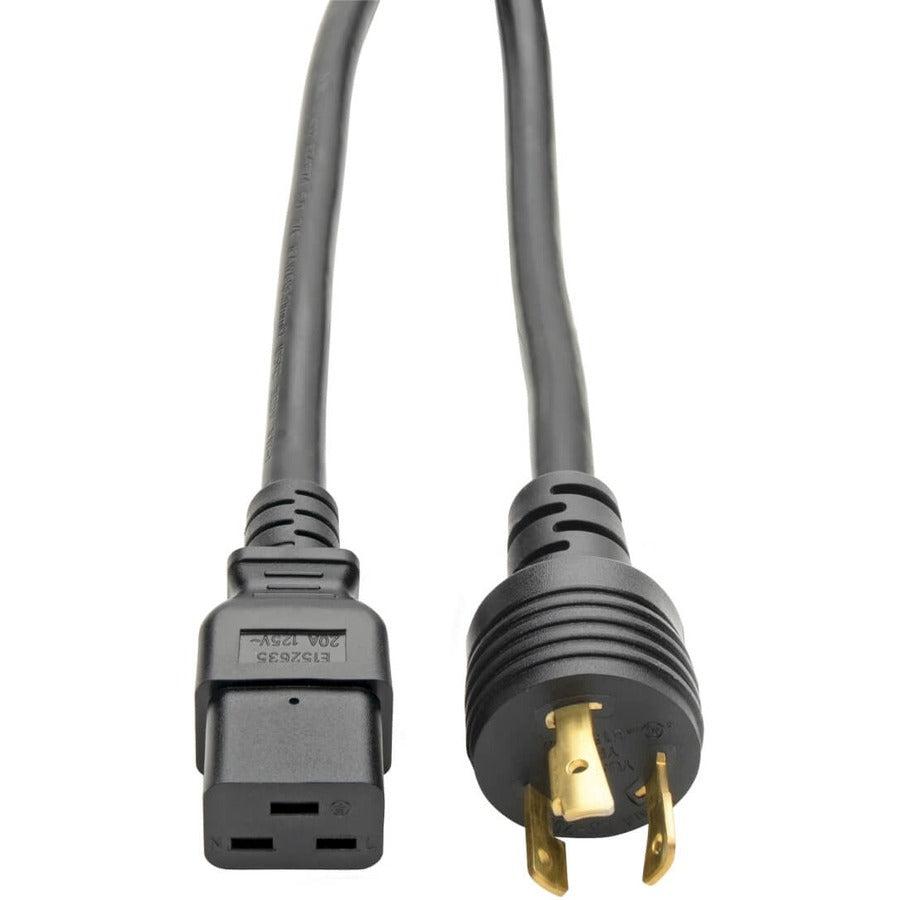 Tripp Lite Heavy-Duty Power Extension Cord Lead Cable For Servers, 20A, 12Awg (Iec-320-C19 To Nema L5-20P), 3.05 M