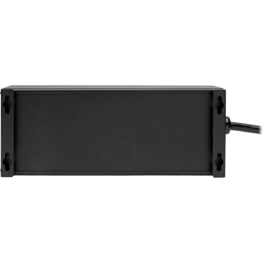 Tripp Lite Isobar 6-Outlet Surge Protector - 10 Ft. Cord, Right-Angle Plug, 3840 Joules, 2 Usb Ports, Metal Housing