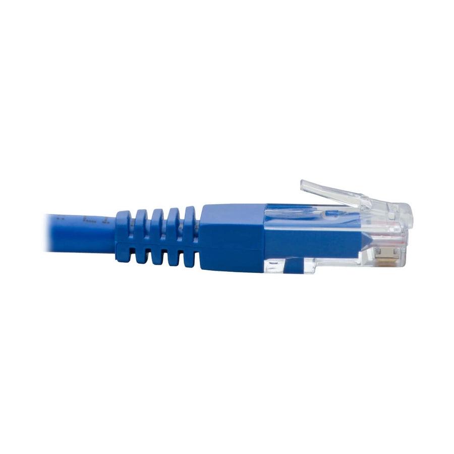 Tripp Lite Left-Angle Cat6 Gigabit Molded Utp Ethernet Patch Cable (Rj45 Left-Angle M To Rj45 M), Blue, 0.31 M