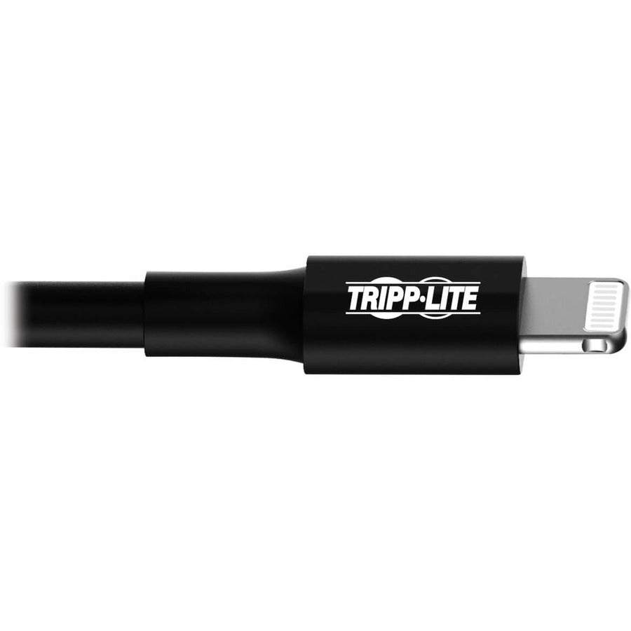Tripp Lite M100-006-Bk Usb-A To Lightning Sync/Charge Cable, Mfi Certified - Black, M/M, Usb 2.0, 6 Ft. (1.83 M)