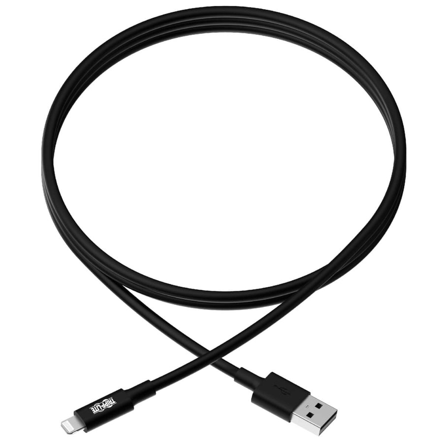 Tripp Lite M100-006-Bk Usb-A To Lightning Sync/Charge Cable, Mfi Certified - Black, M/M, Usb 2.0, 6 Ft. (1.83 M)