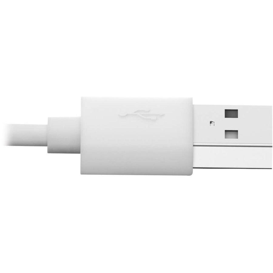 Tripp Lite M100-006-Lra-Wh Right-Angle Usb-A To Lightning Sync/Charge Cable, Mfi Certified - White, M/M, Usb 2.0, 6 Ft. (1.83 M)