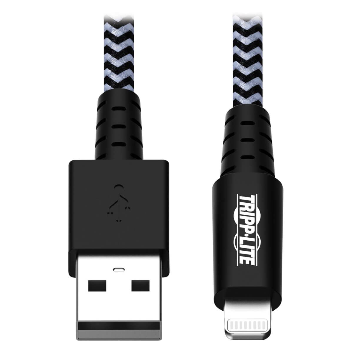 Tripp Lite M100-010-Hd Heavy-Duty Usb-A To Lightning Sync/Charge Cable, Mfi Certified - M/M, Usb 2.0, 10 Ft. (3.05 M)