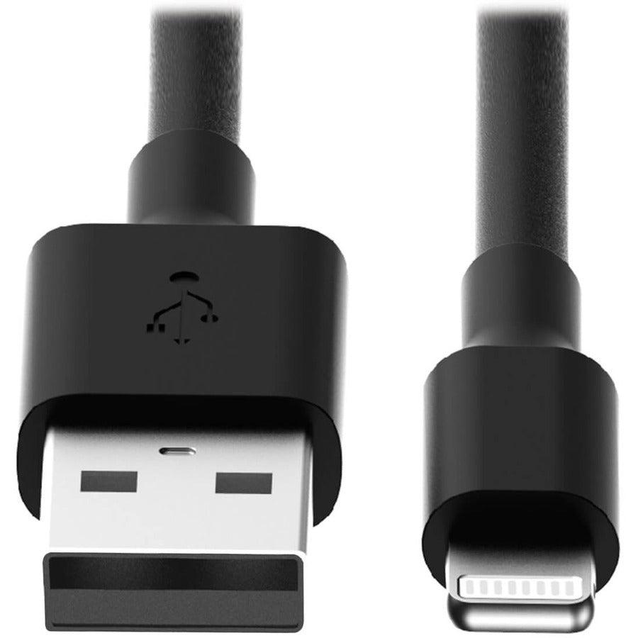 Tripp Lite M100-10N-Bk-10 Usb-A To Lightning Sync/Charge Cable, Mfi Certified - Black, M/M, Usb 2.0, 10 Pack - 10 In. (0.3M)