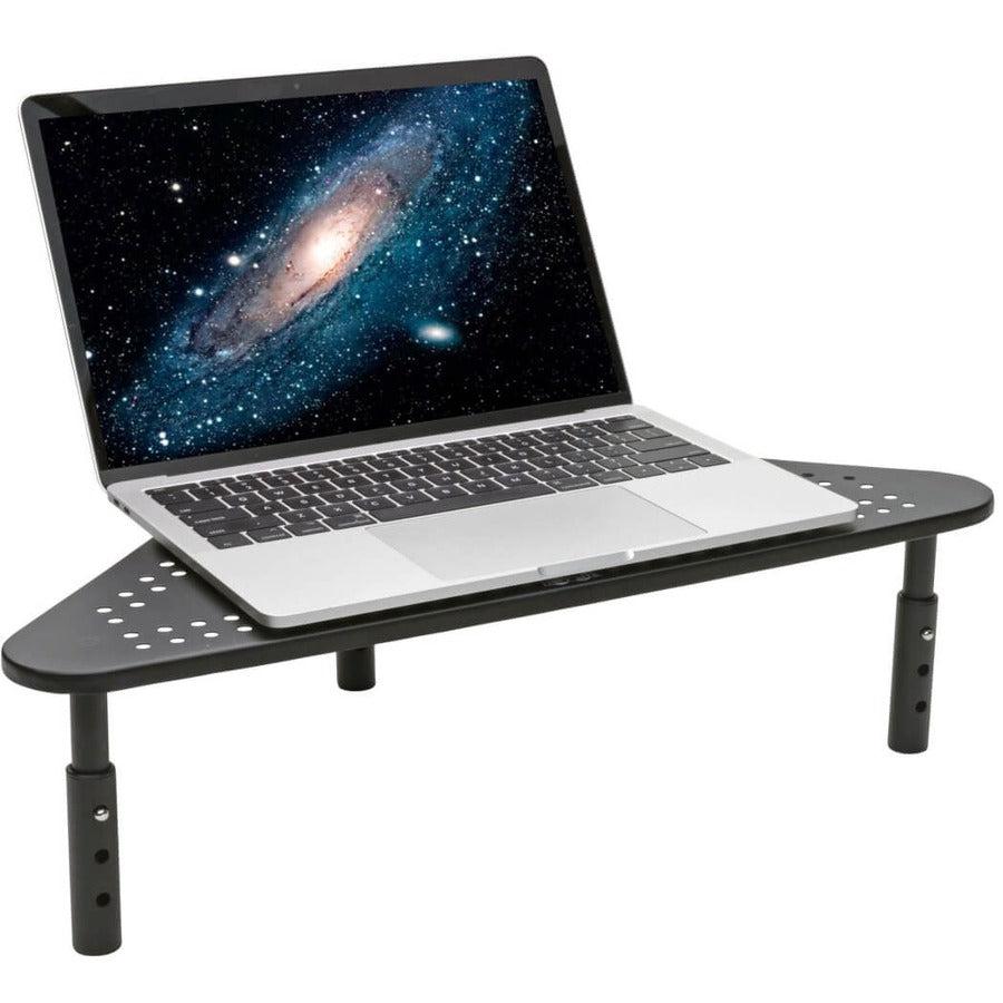 Tripp Lite Mr1220M Monitor Riser For Desk, 12 X 20 In. - Height Adjustable, Corner, Metal, Black