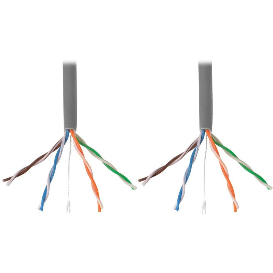Tripp Lite N022-01K-Gy Cat5E 350 Mhz Solid Core (Utp) Pvc Bulk Ethernet Cable - Gray, 1000 Ft. (304.8 M), Taa