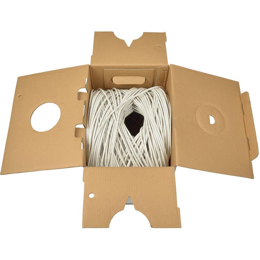 Tripp Lite N022-01K-Wh Cat5E 350 Mhz Solid Core (Utp) Pvc Bulk Ethernet Cable - White, 1000 Ft. (304.8 M), Taa