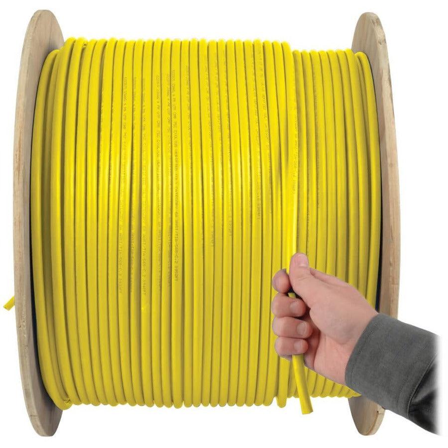 Tripp Lite N022-01K-Yw Cat5E 350 Mhz Solid Core (Utp) Pvc Bulk Ethernet Cable - Yellow, 1000 Ft. (304.8 M), Taa