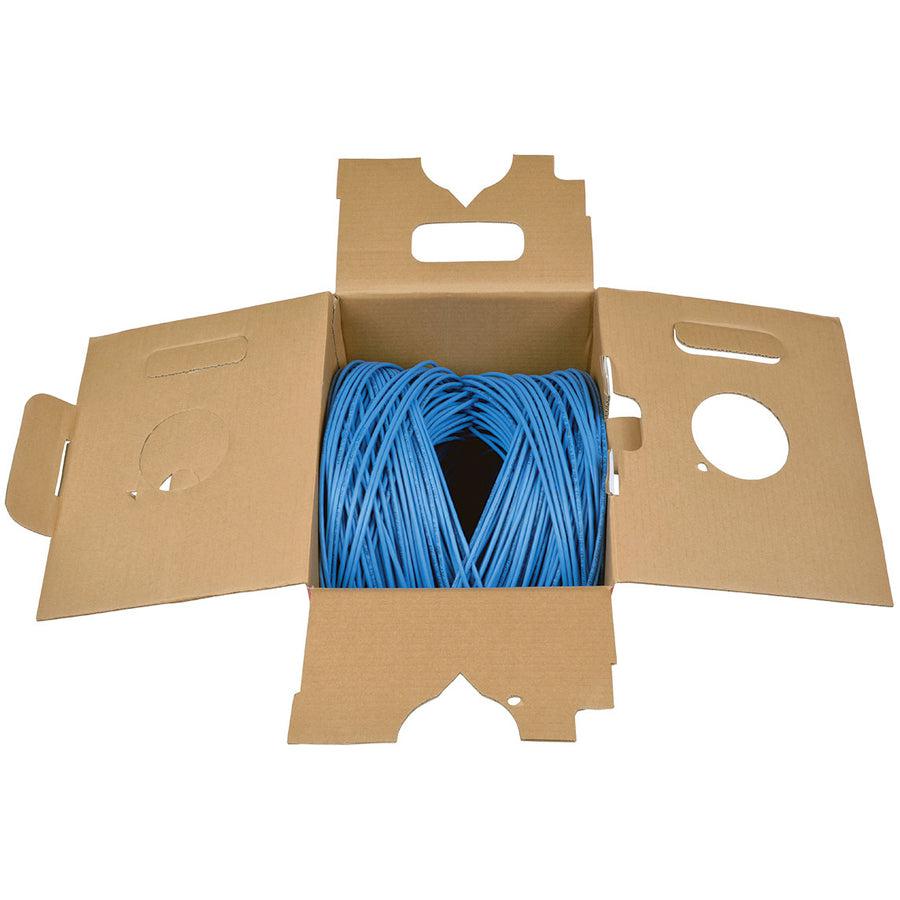 Tripp Lite N024-01K-Bl Cat5E 350 Mhz Solid Core Plenum-Rated (Utp) Pvc Bulk Ethernet Cable - Blue, 1000 Ft. (304.8 M)