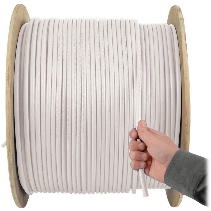 Tripp Lite N024-01K-Wh Cat5E 350 Mhz Solid Core Plenum-Rated (Utp) Pvc Bulk Ethernet Cable - White, 1000 Ft. (304.8 M)