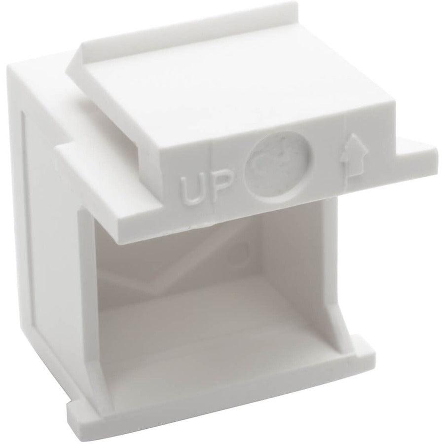 Tripp Lite N040-010-Wh Snap-In Blank Keystone Jack Insert, White, 10 Pack, Taa