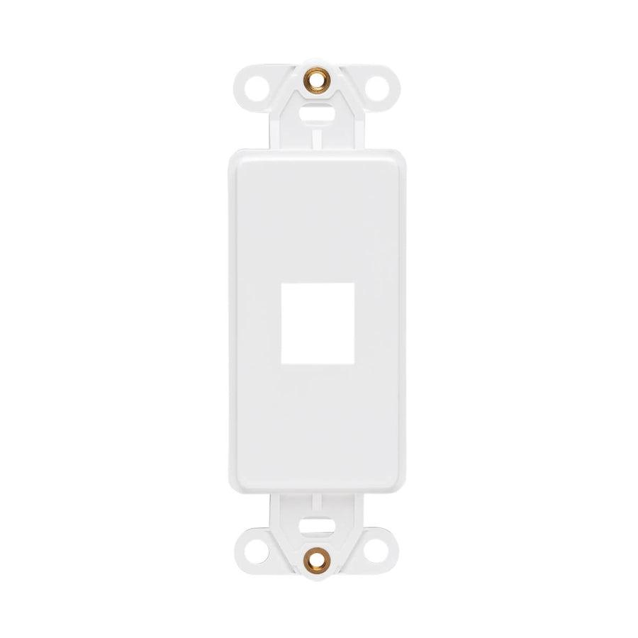 Tripp Lite N042D-001V-Wh Center Plate Insert, Decora Style - Vertical, 1 Port