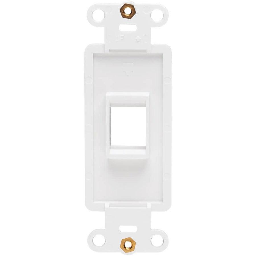 Tripp Lite N042D-001V-Wh Center Plate Insert, Decora Style - Vertical, 1 Port