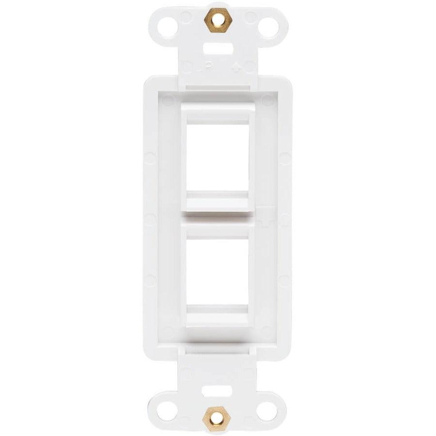Tripp Lite N042D-002V-Wh Center Plate Insert, Decora Style - Vertical, 2 Ports