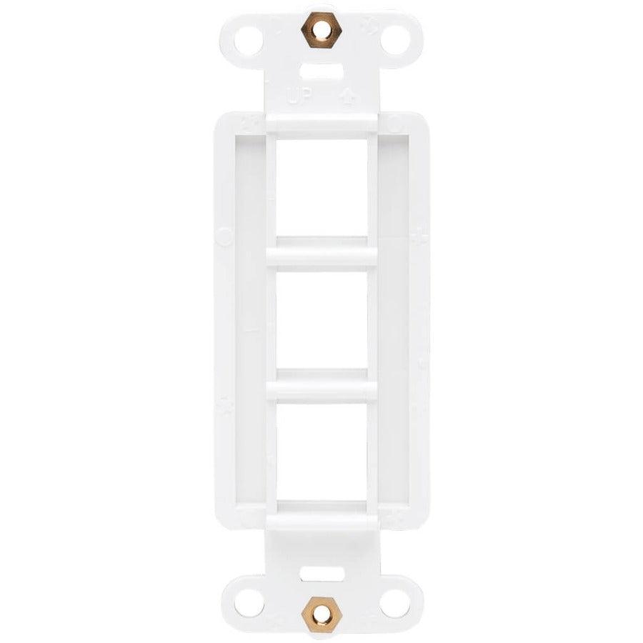 Tripp Lite N042D-003V-Wh Center Plate Insert, Decora Style - Vertical, 3 Ports
