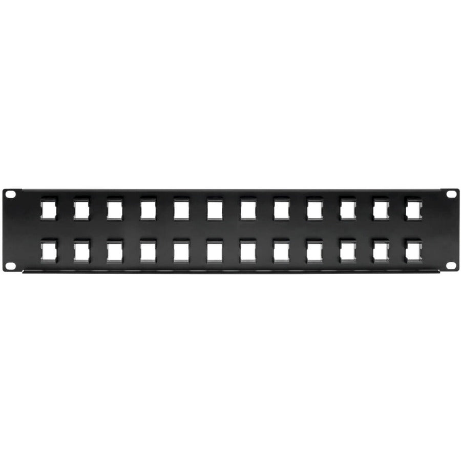 Tripp Lite N062-024-Kj 24-Port 2U Rack-Mount Unshielded Blank Keystone/Multimedia Patch Panel, Rj45 Ethernet, Usb, Hdmi, Cat5E/6