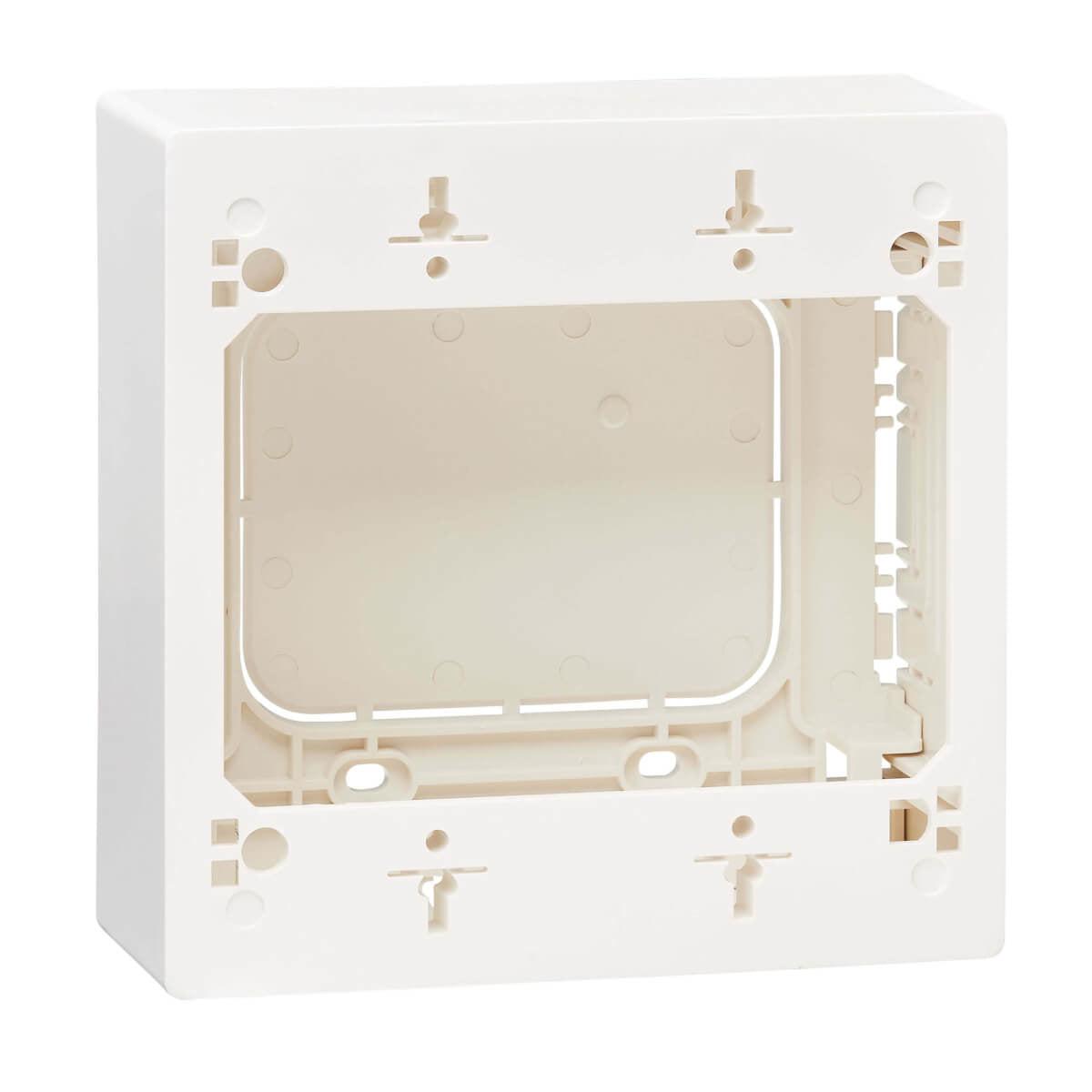 Tripp Lite N080-Smb2-Wh Double-Gang Surface-Mount Back Box, White, Taa