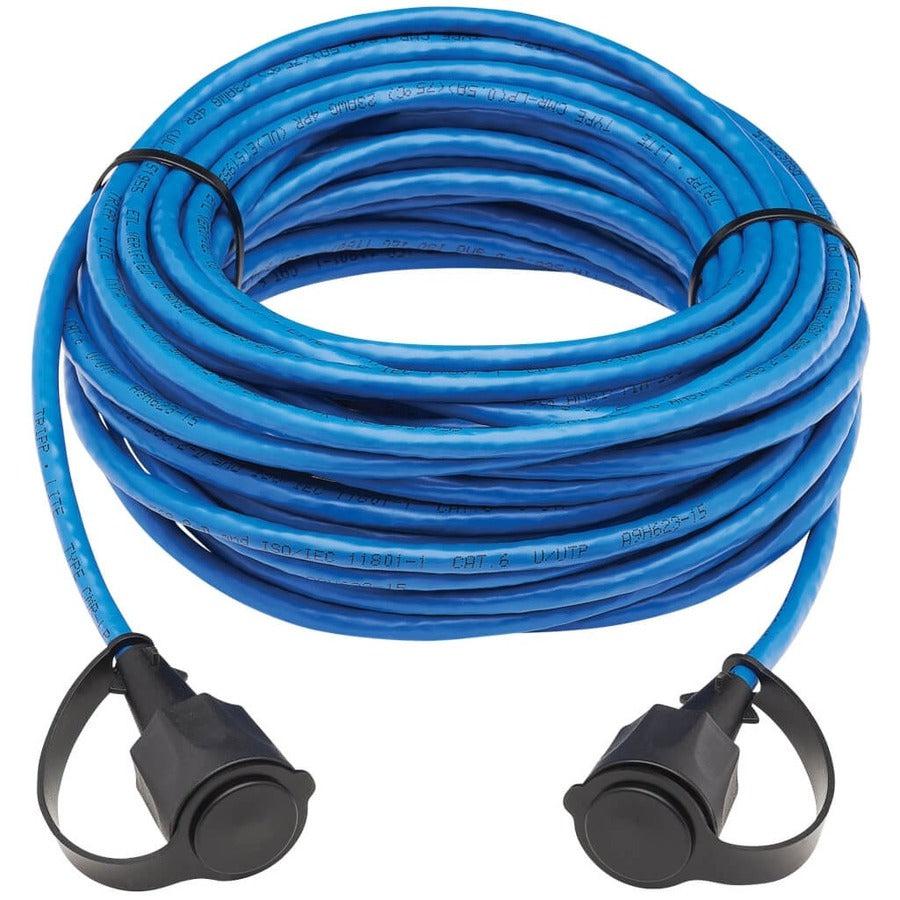 Tripp Lite N200P-050Bl-Ind Industrial Cat6 Utp Ethernet Cable (Rj45 M/M), 100W Poe, Cmr-Lp, Ip68, Blue, 50 Ft. (15.24 M)