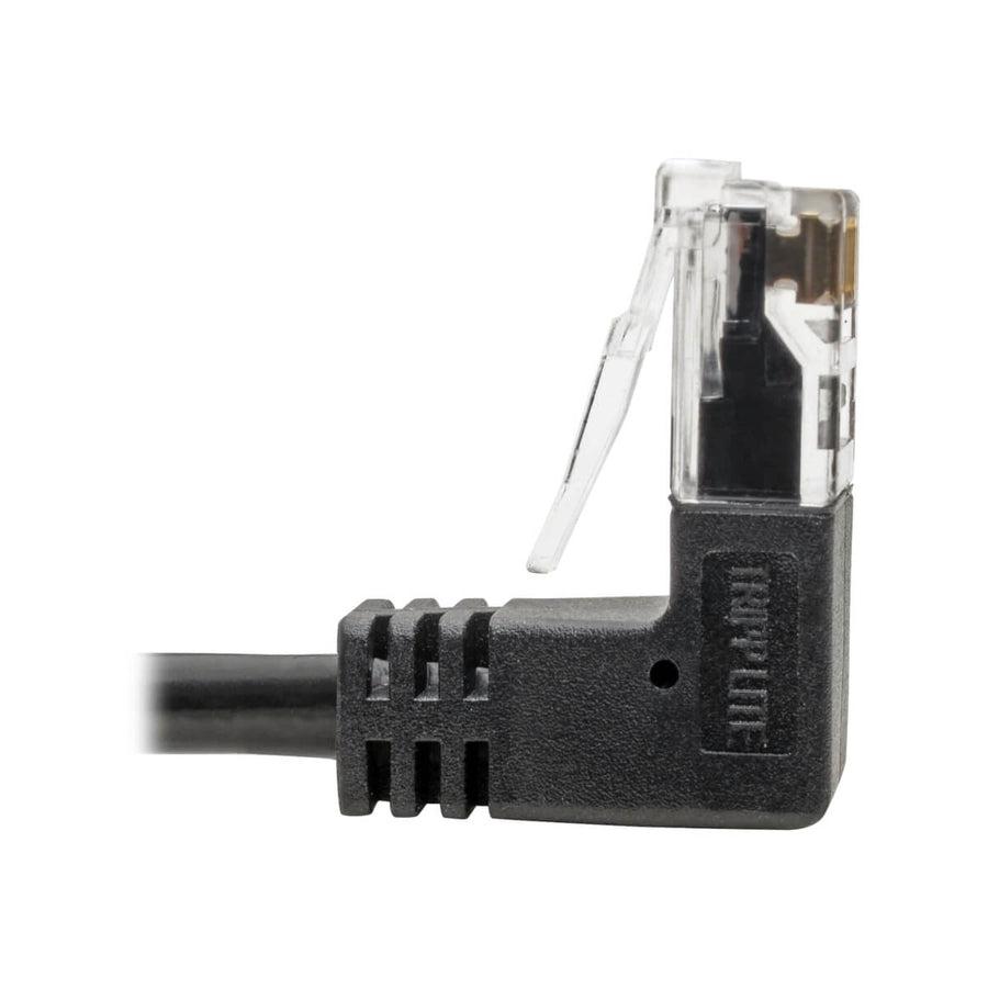 Tripp Lite N201-Sr2-Bk Right-Angle Cat6 Gigabit Snagless Molded Slim Utp Ethernet Cable (Rj45 M/M), Black, 2 Ft. (0.61 M)