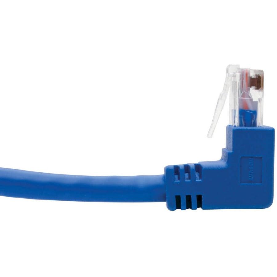 Tripp Lite N204-003-Bl-Ud Up/Down-Angle Cat6 Gigabit Molded Utp Ethernet Cable (Rj45 Up-Angle M To Rj45 Down-Angle M), Blue, 3 Ft. (0.91 M)