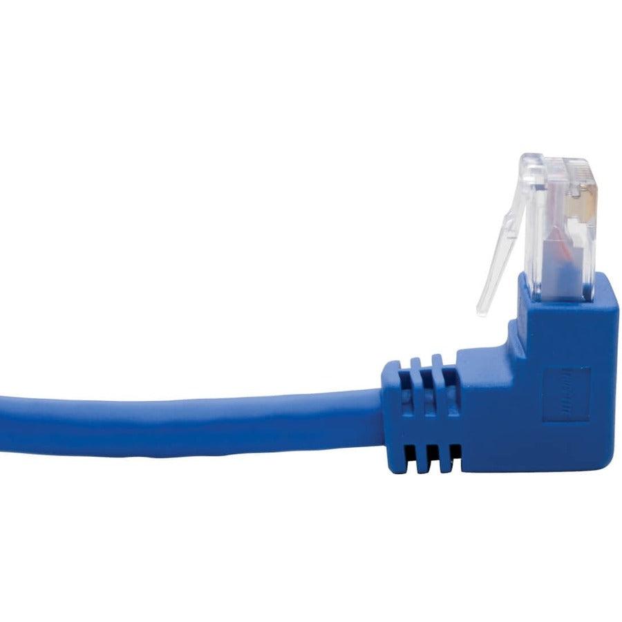 Tripp Lite N204-005-Bl-Ud Up/Down-Angle Cat6 Gigabit Molded Utp Ethernet Cable (Rj45 Up-Angle M To Rj45 Down-Angle M), Blue, 5 Ft. (1.52 M)