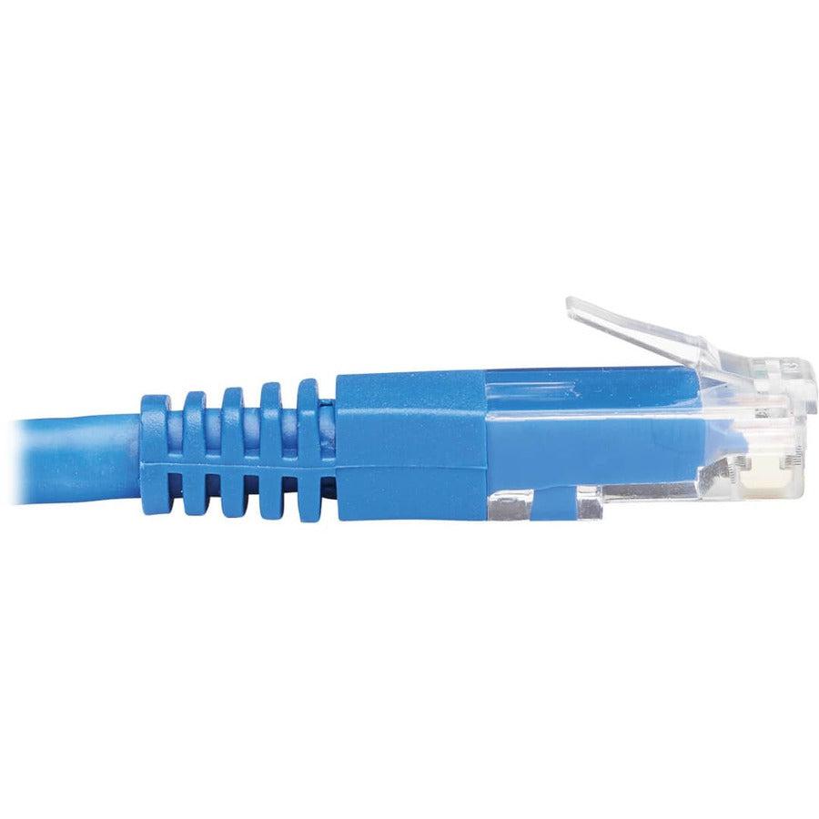 Tripp Lite N204-020-Bl-Dn Down-Angle Cat6 Gigabit Molded Utp Ethernet Cable (Rj45 Right-Angle Down M To Rj45 M), Blue, 20 Ft. (6.09 M)
