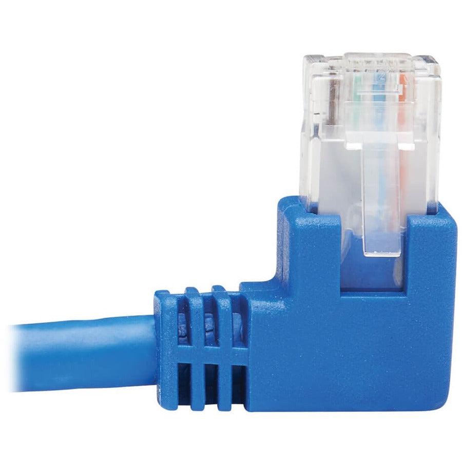 Tripp Lite N204-020-Bl-Ra Right-Angle Cat6 Gigabit Molded Utp Ethernet Cable (Rj45 Right-Angle M To Rj45 M), Blue, 20 Ft. (6.09 M)