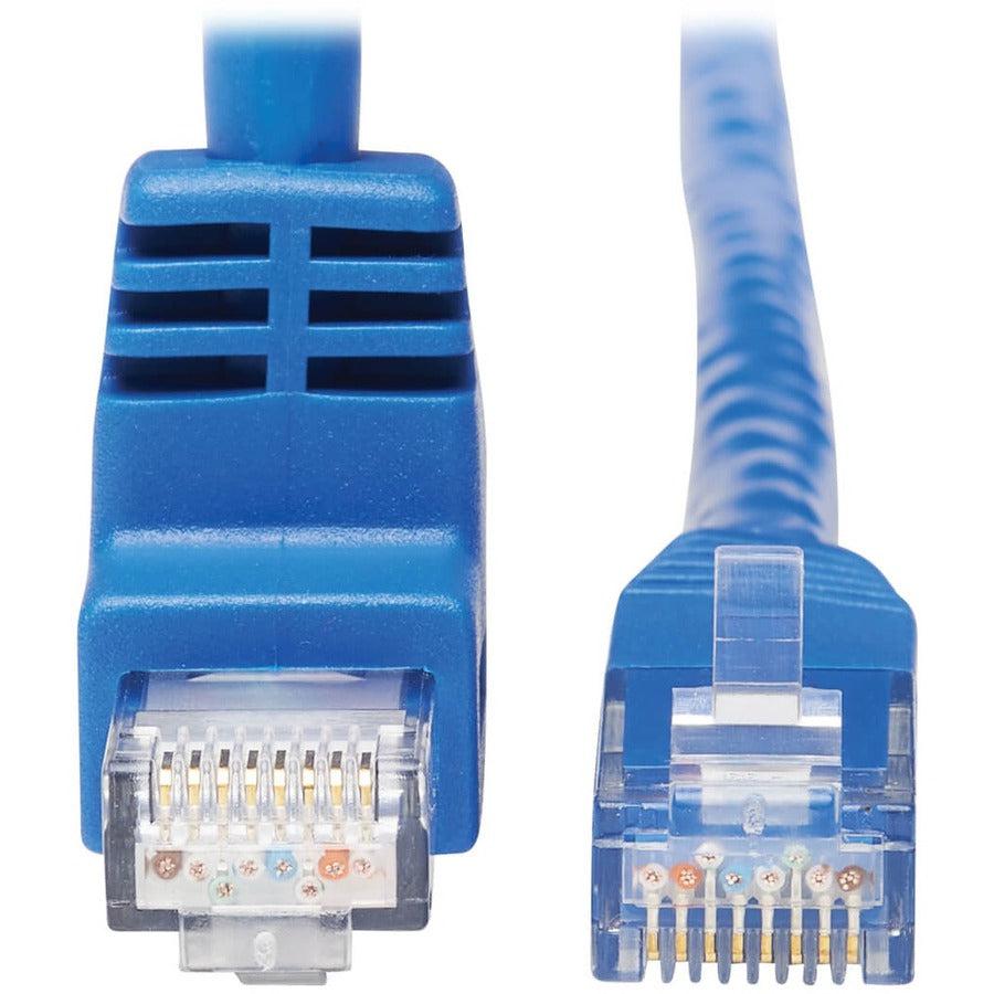 Tripp Lite N204-020-Bl-Up Up-Angle Cat6 Gigabit Molded Utp Ethernet Cable (Rj45 Right-Angle Up M To Rj45 M), Blue, 20 Ft. (6.09 M)
