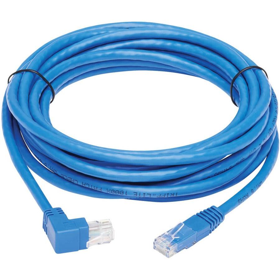 Tripp Lite N204-020-Bl-Up Up-Angle Cat6 Gigabit Molded Utp Ethernet Cable (Rj45 Right-Angle Up M To Rj45 M), Blue, 20 Ft. (6.09 M)