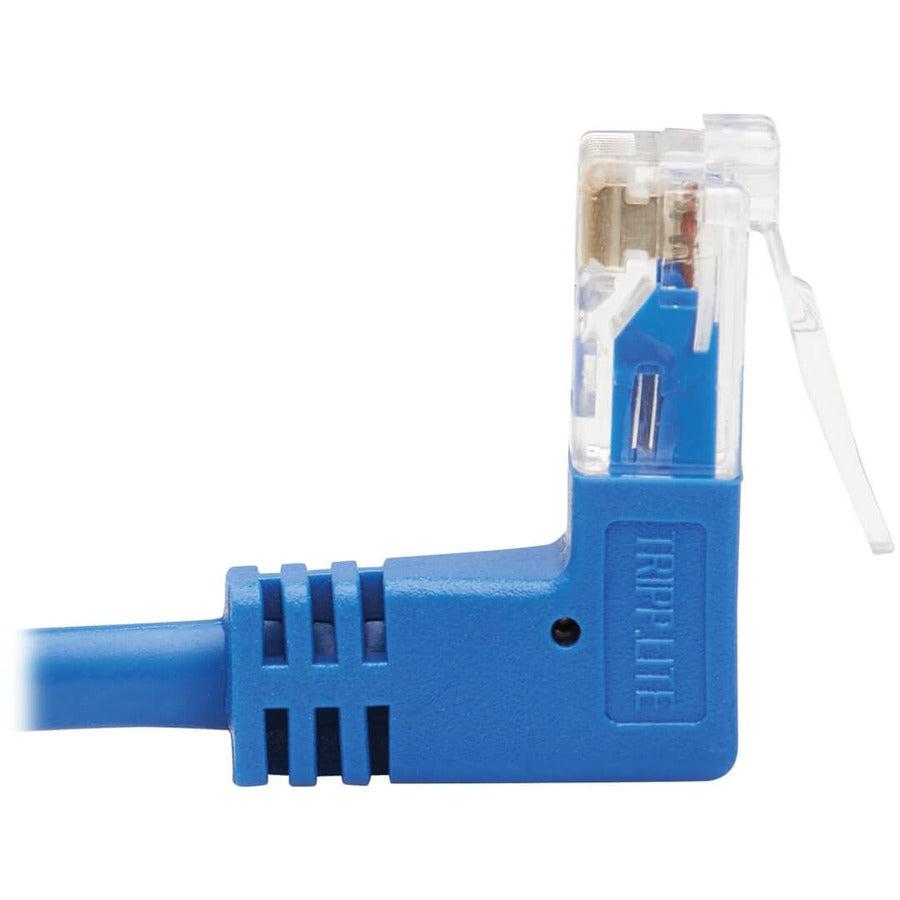 Tripp Lite N204-S03-Bl-Ud Up/Down-Angle Cat6 Gigabit Molded Slim Utp Ethernet Cable (Rj45 Up-Angle M To Rj45 Down-Angle M), Blue, 3 Ft. (0.91 M)