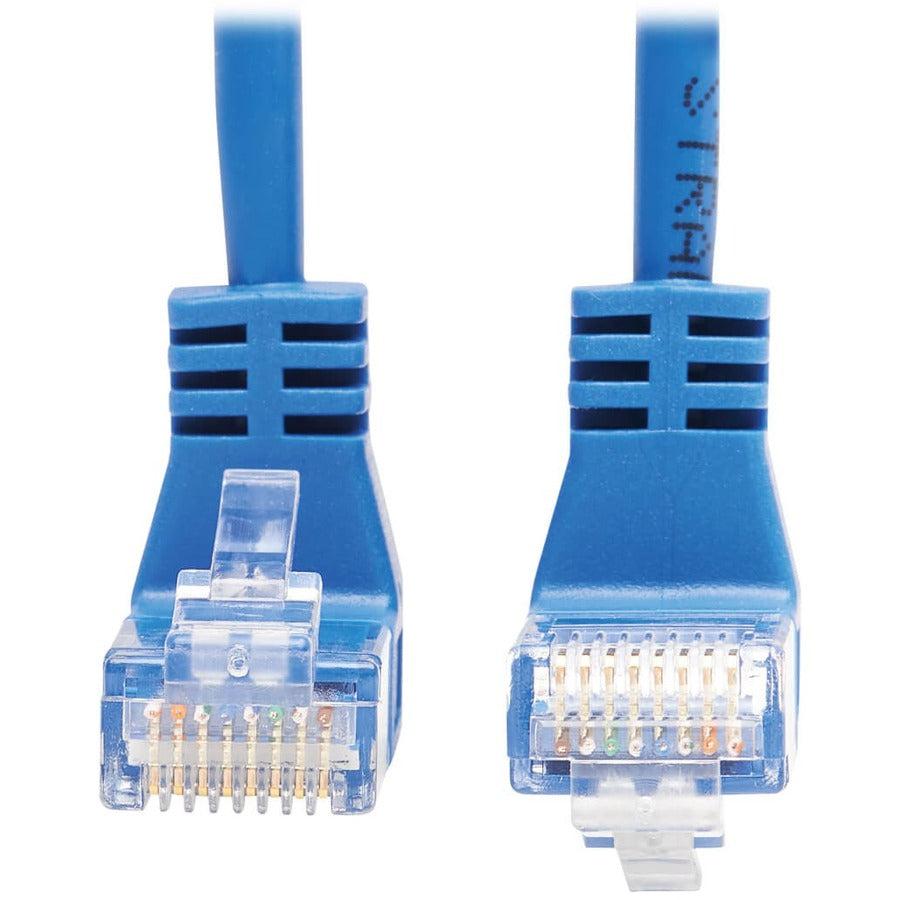 Tripp Lite N204-S05-Bl-Ud Up/Down-Angle Cat6 Gigabit Molded Slim Utp Ethernet Cable (Rj45 Up-Angle M To Rj45 Down-Angle M), Blue, 5 Ft. (1.52 M)
