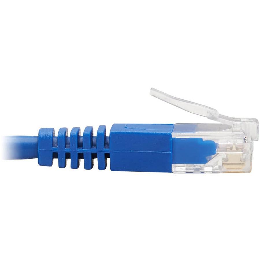 Tripp Lite N204-S05-Bl-Up Up-Angle Cat6 Gigabit Molded Slim Utp Ethernet Cable (Rj45 Right-Angle Up M To Rj45 M), Blue, 5 Ft. (1.52 M)