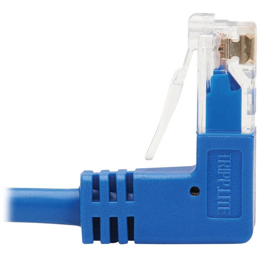 Tripp Lite N204-S07-Bl-Ud Up/Down-Angle Cat6 Gigabit Molded Slim Utp Ethernet Cable (Rj45 Up-Angle M To Rj45 Down-Angle M), Blue, 7 Ft. (2.13 M)