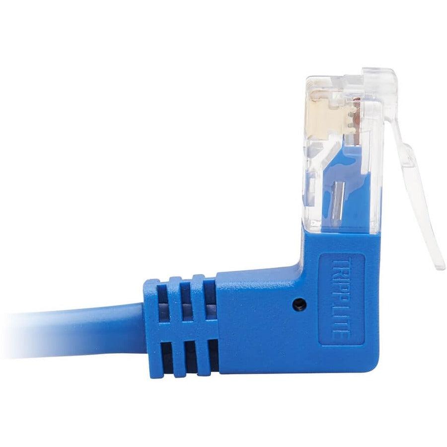 Tripp Lite N204-S10-Bl-Up Up-Angle Cat6 Gigabit Molded Slim Utp Ethernet Cable (Rj45 Right-Angle Up M To Rj45 M), Blue, 10 Ft. (3.05 M)